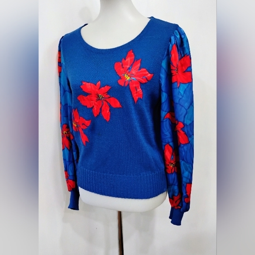 VINTAGE SICARI KNIT WITH BALOON SLEEVES